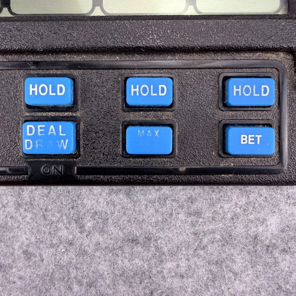 2000's Draw Poker RADICA 1410 Royal Flush 5000 Handheld Video Game Vintage